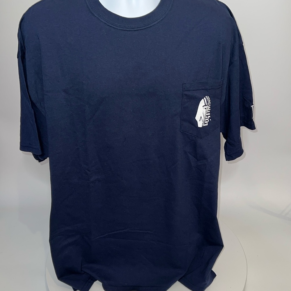NEW VINTAGE MENS LAST KINGS SHIRT IN NAVY BLUE/WHITE SIZE XXL